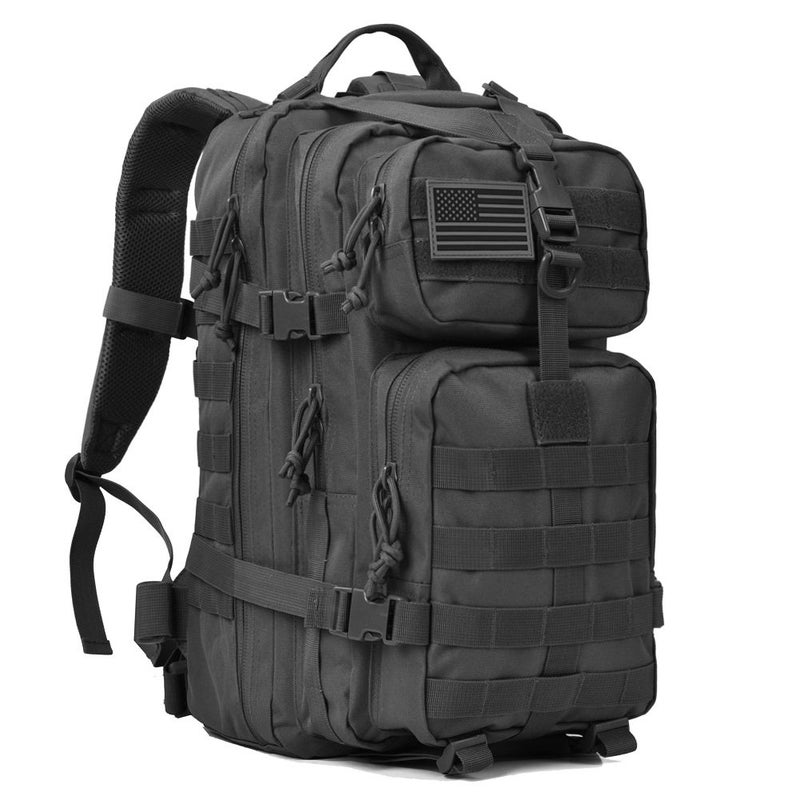 REEBOW GEAR Military Tactical Backpack 3 Day Assault Pack Army Molle Bag Backpacks Rucksack 35L Black - Image 1